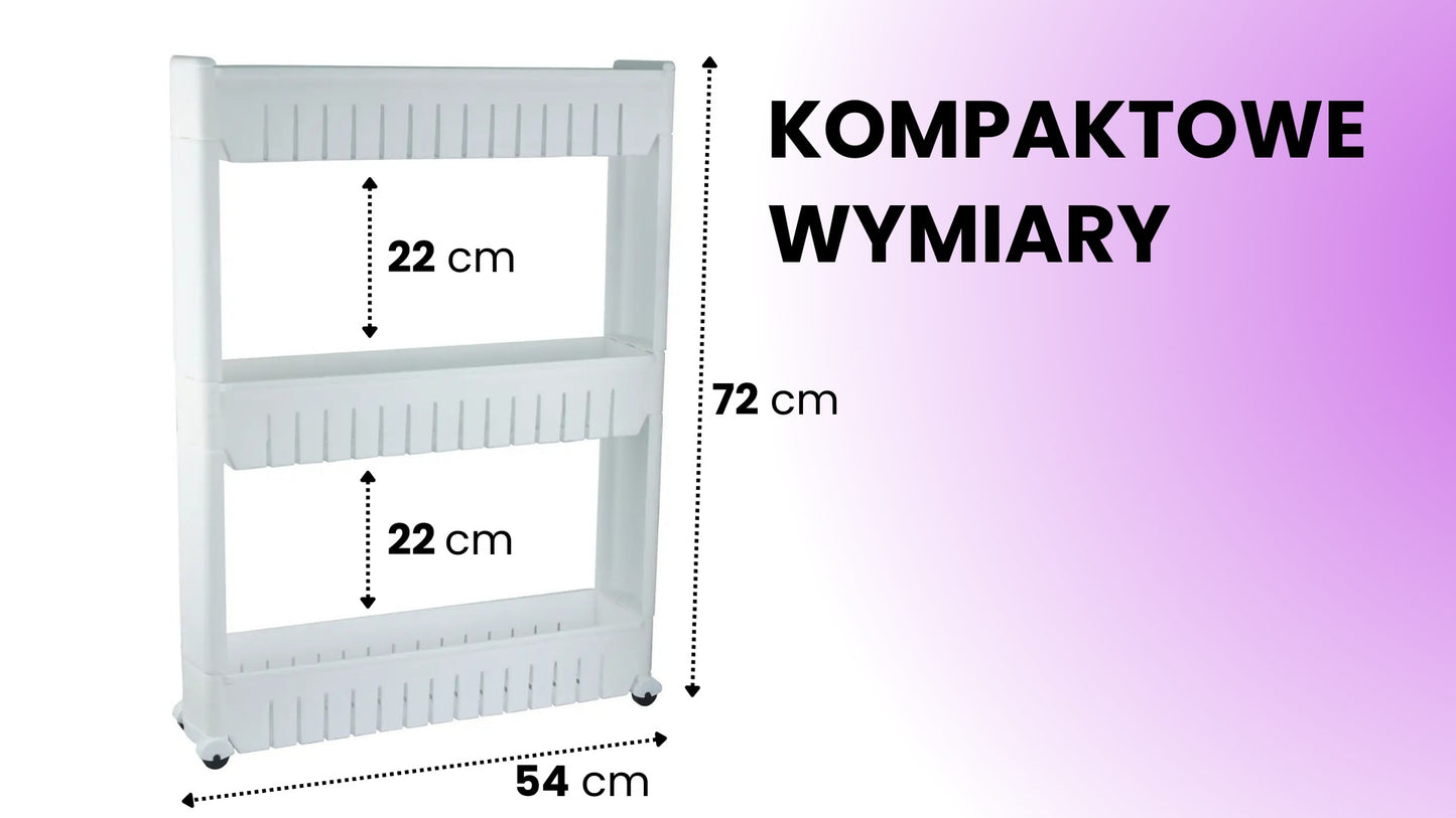 Półka łazienkowa na kółkach (5510)