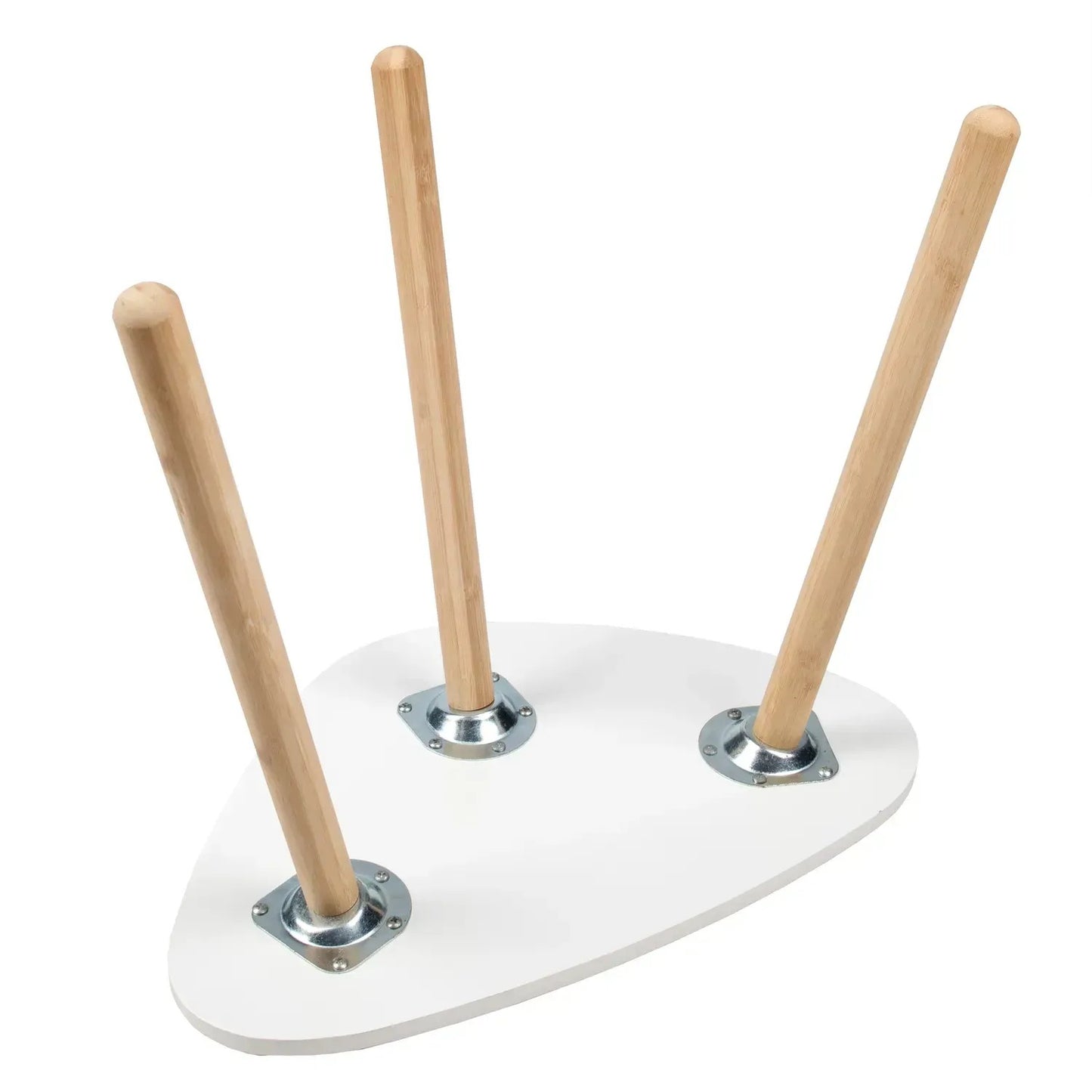 Stolik kawowy bambusowy trójnóg 46x30 cm elegancki (91760001)