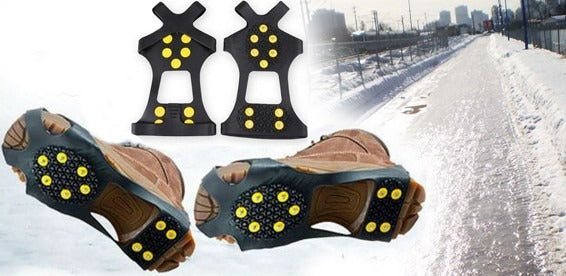 Antypoślizgowe nakładki na buty z 10 kolcami, rozmiar XXL 45-48 (56460004)