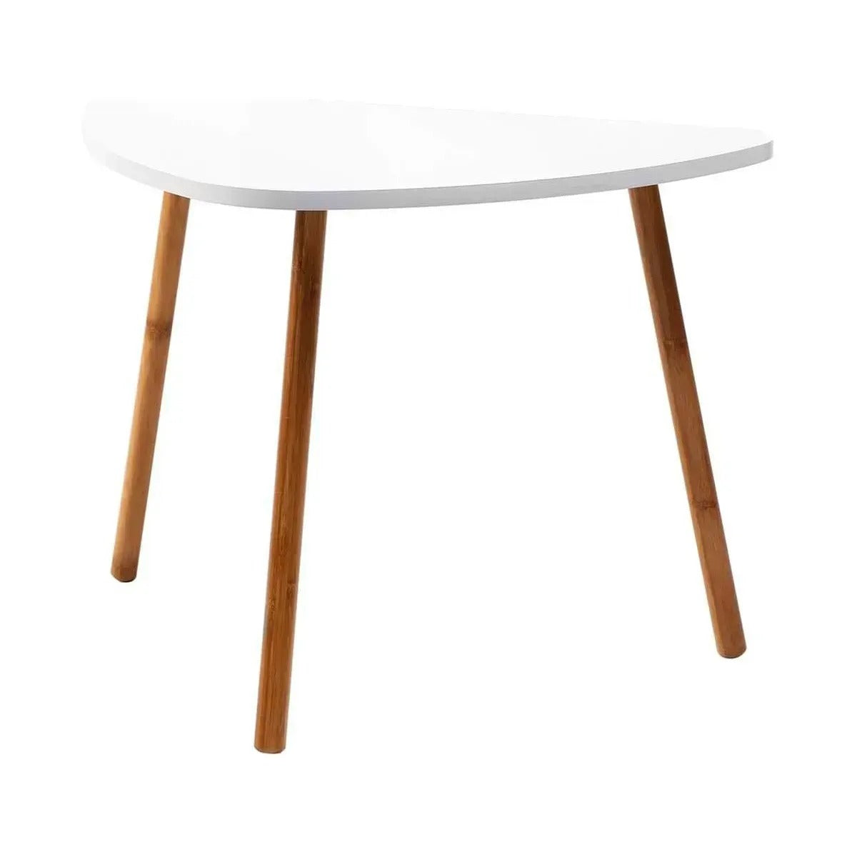 Stolik kawowy bambusowy trójnóg 46x30 cm elegancki (91760001)
