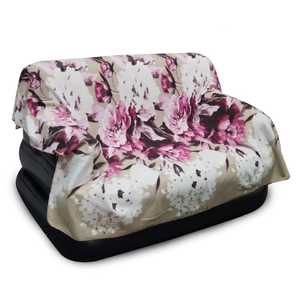 Koc polarowy kwiatowy 180x210 cm (5215)