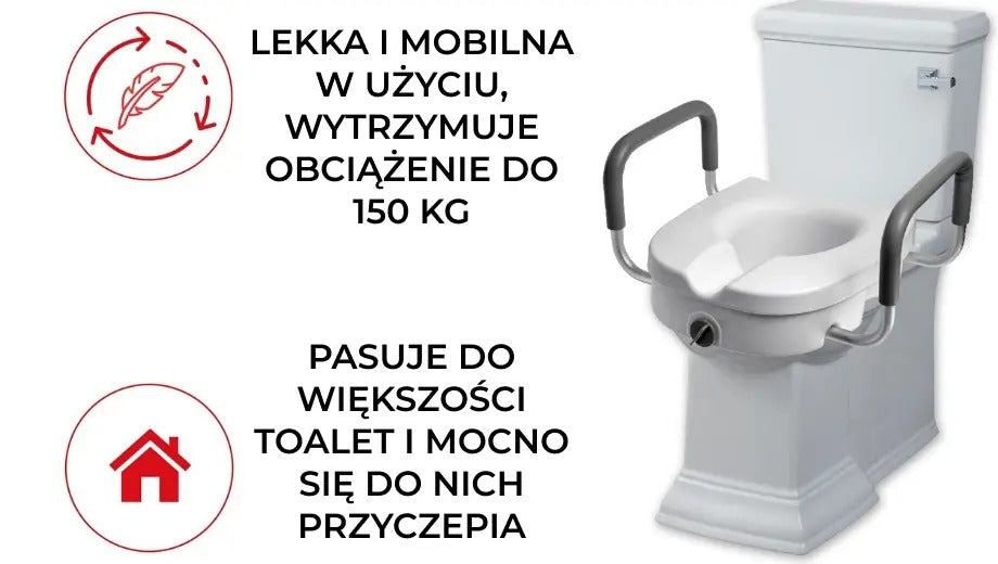 Nakładka toaletowa z poręczami (8853)