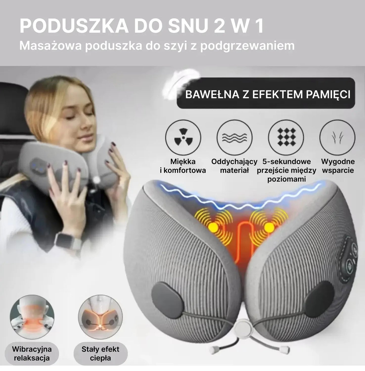 Masażer szyi z funkcją podgrzewania (90410001)
