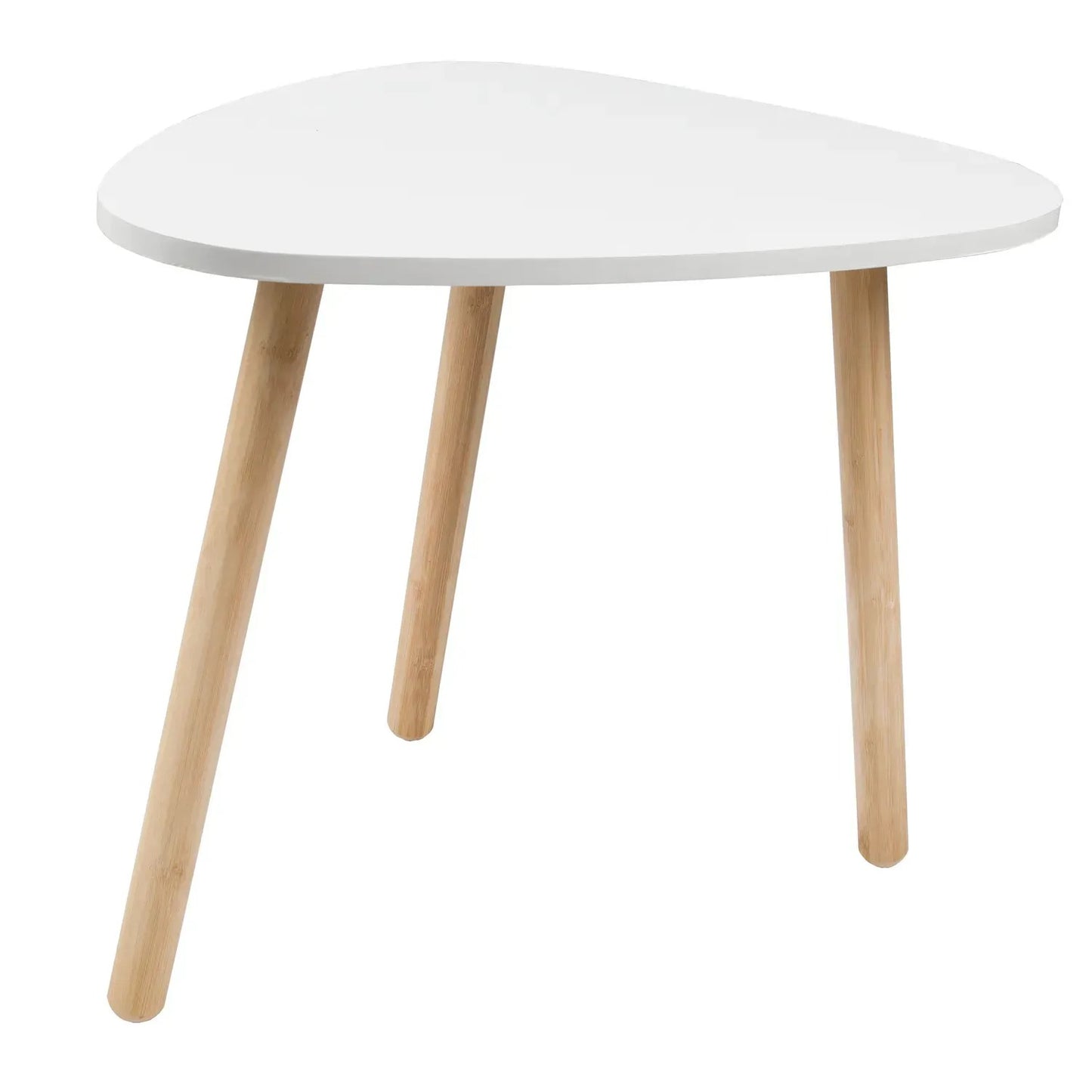 Stolik kawowy bambusowy trójnóg 46x30 cm elegancki (91760001)