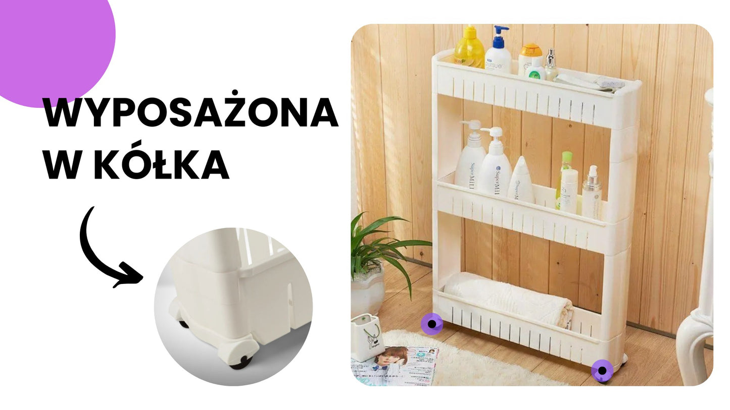 Półka łazienkowa na kółkach (5510)