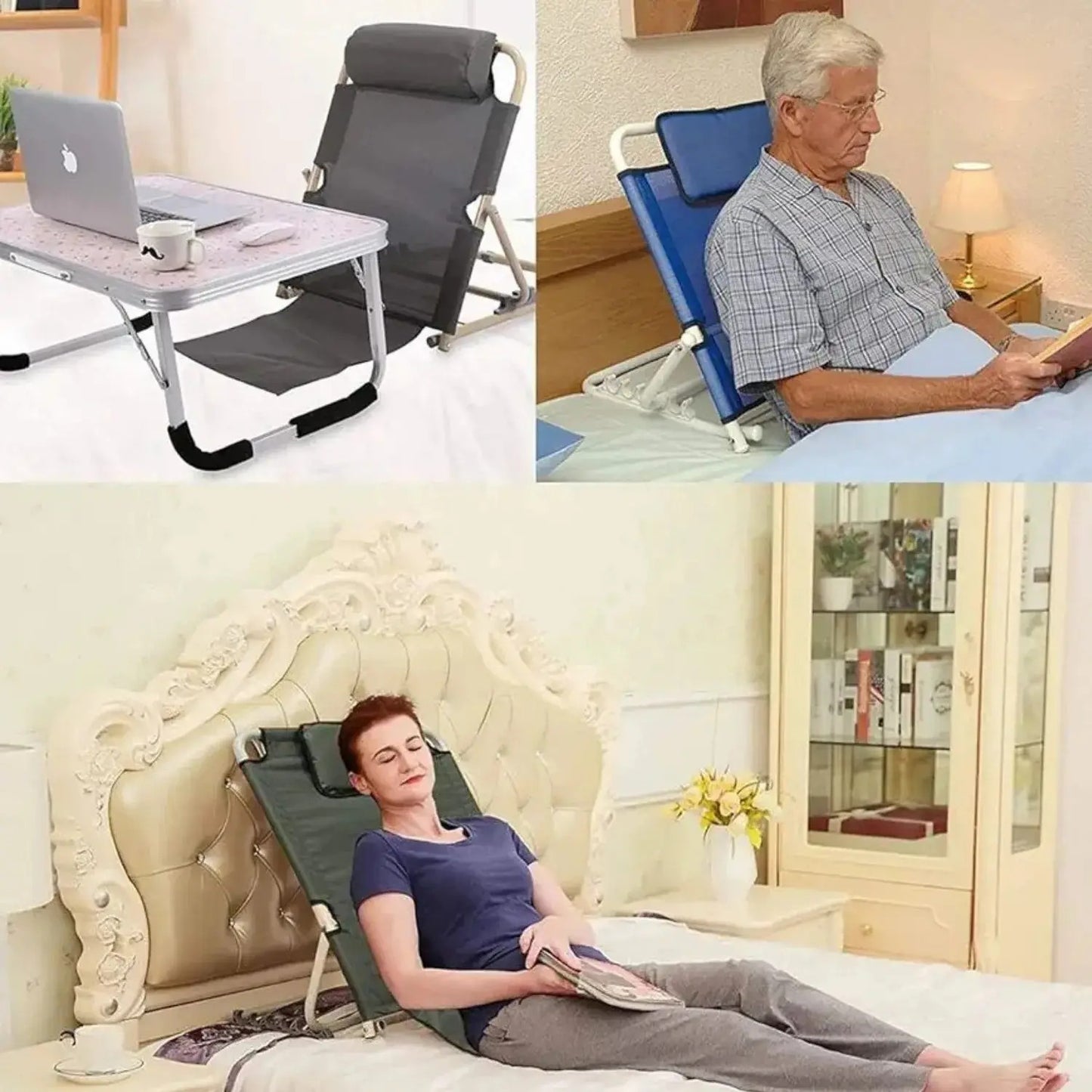 Ergonomiczna podpórka pod plecy z regulowanym zagłówkiem (89420001)