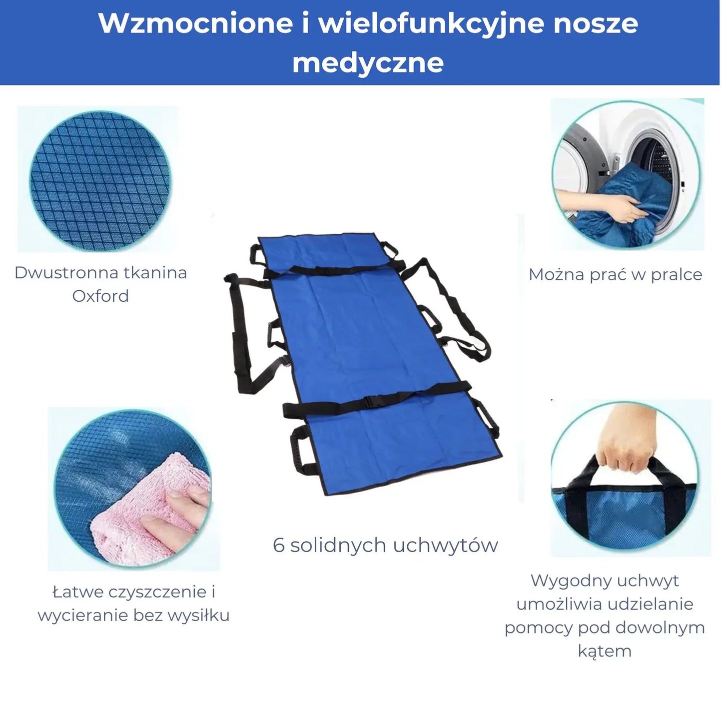 Nosze Płachtowe Miękkie 8 Uchwytów Uniwersalne (89800001)