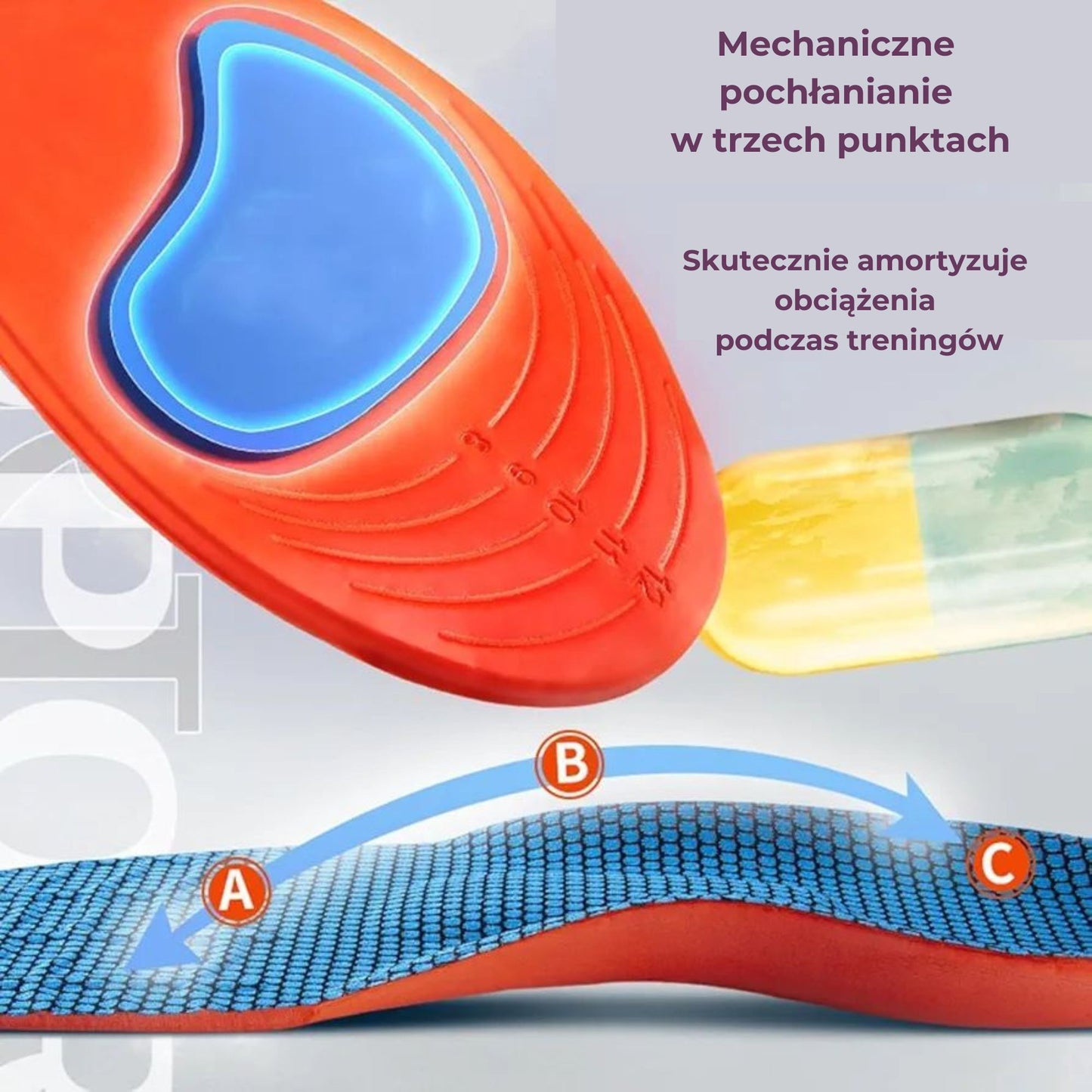Amortyzujące Wkładki Sportowe Wielorozmiarowe (89720003)