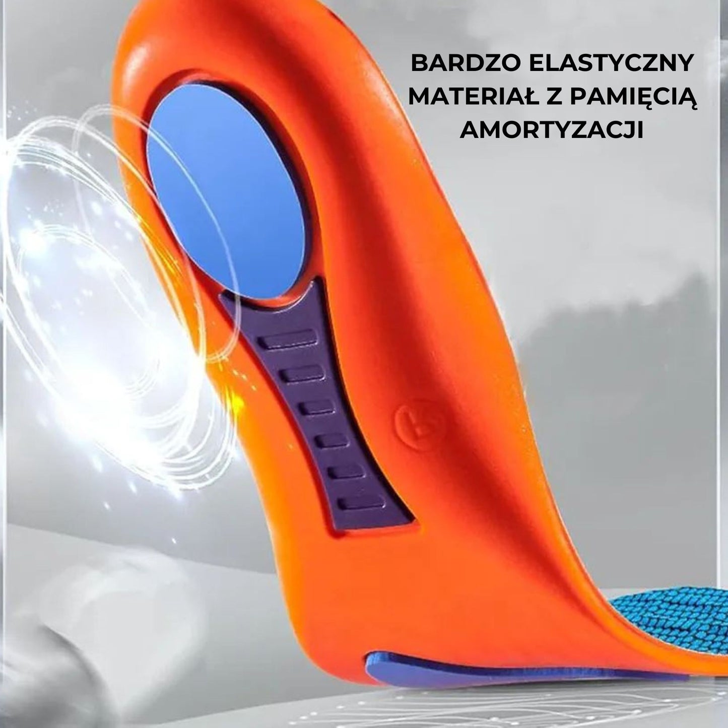 Ortopedyczne wkładki sportowe do butów amortyzujące wstrząsy (41-42) (89720003)