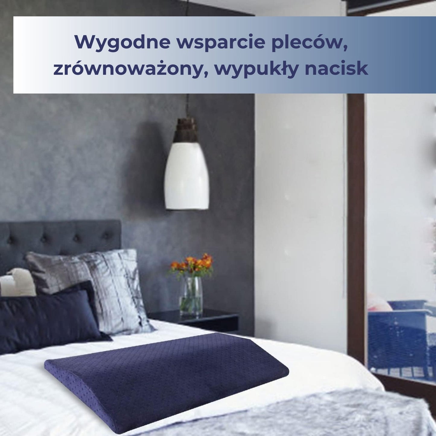 Poduszka Lędźwiowa Ortopedyczna Memory Foam do Samochodu (89740001)
