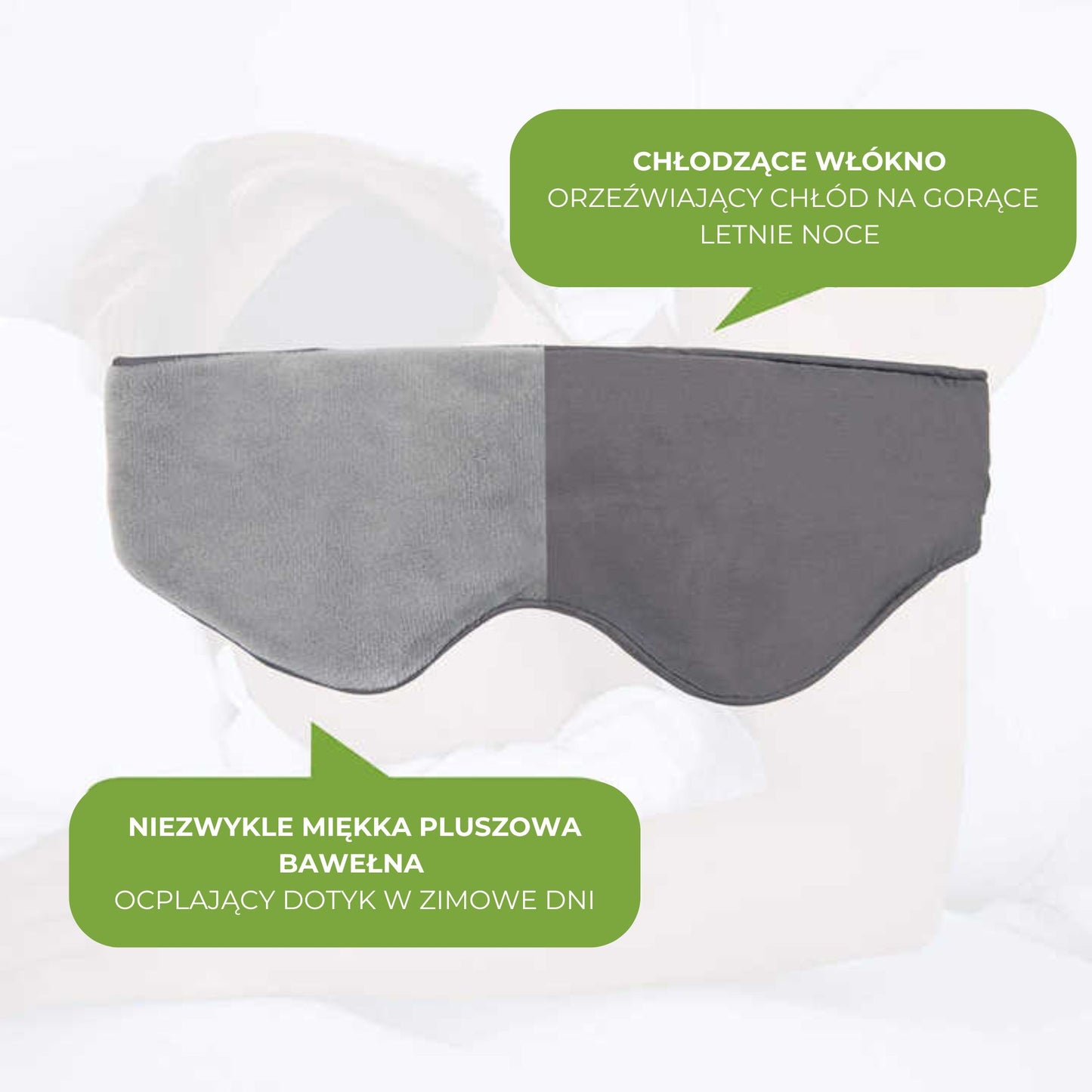 Opaska 3D do spania z wkładem termicznym (89760001)