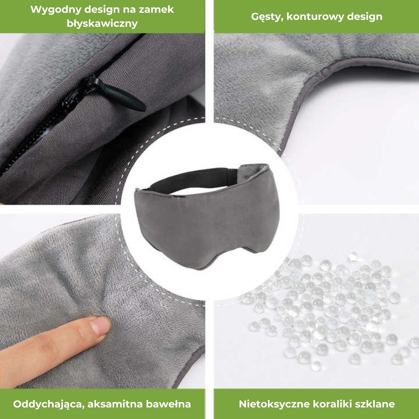 Opaska 3D do spania z wkładem termicznym (89760001)