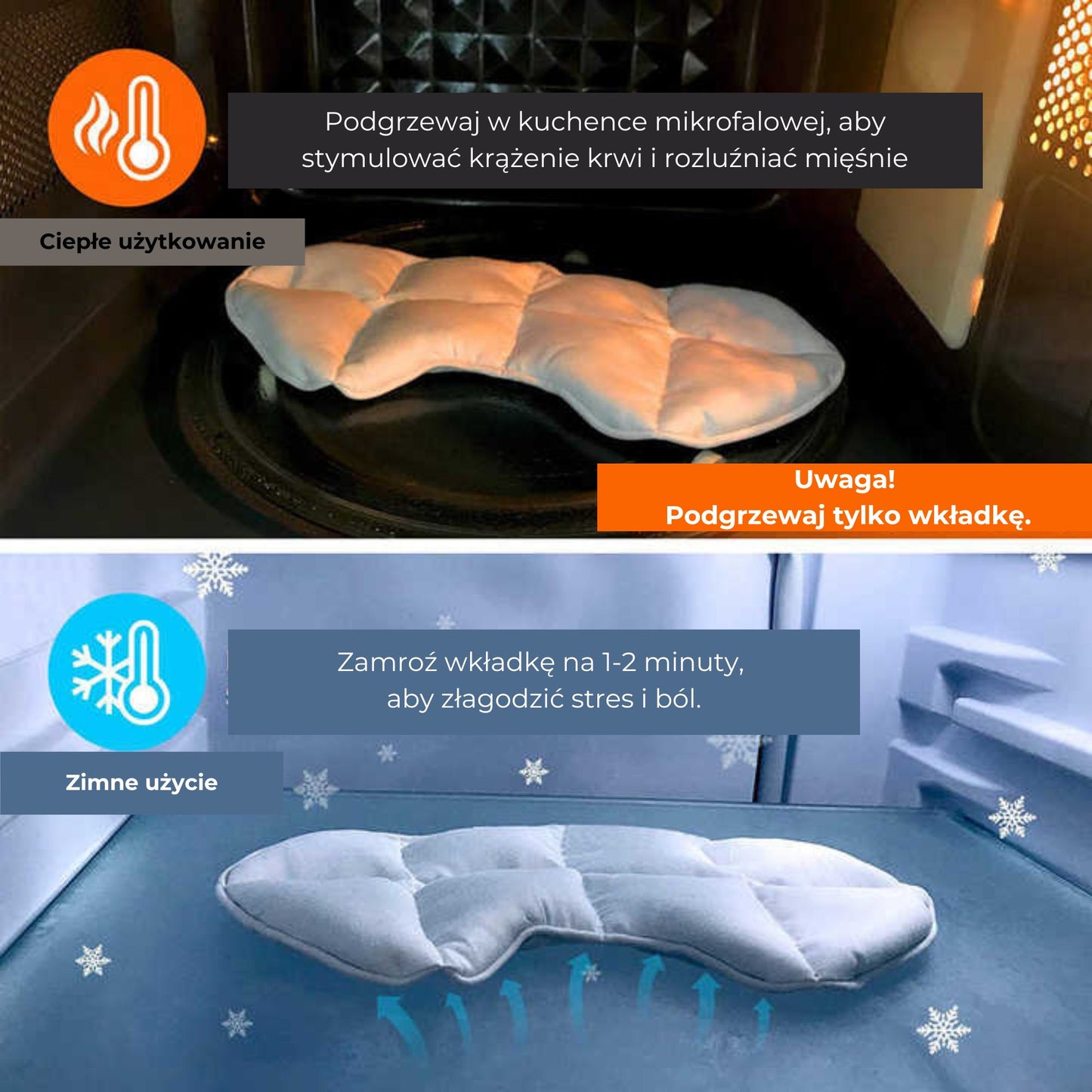 Opaska 3D do spania z wkładem termicznym (89760001)
