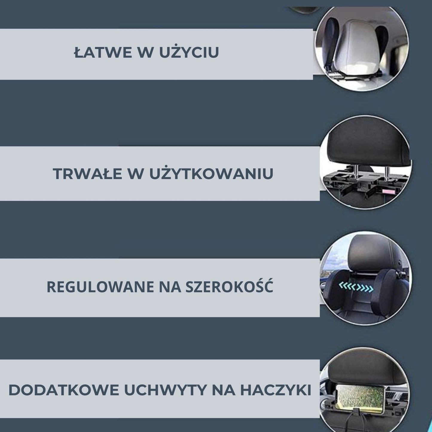 Zagłówek boczny do fotela samochodowego (89940001)