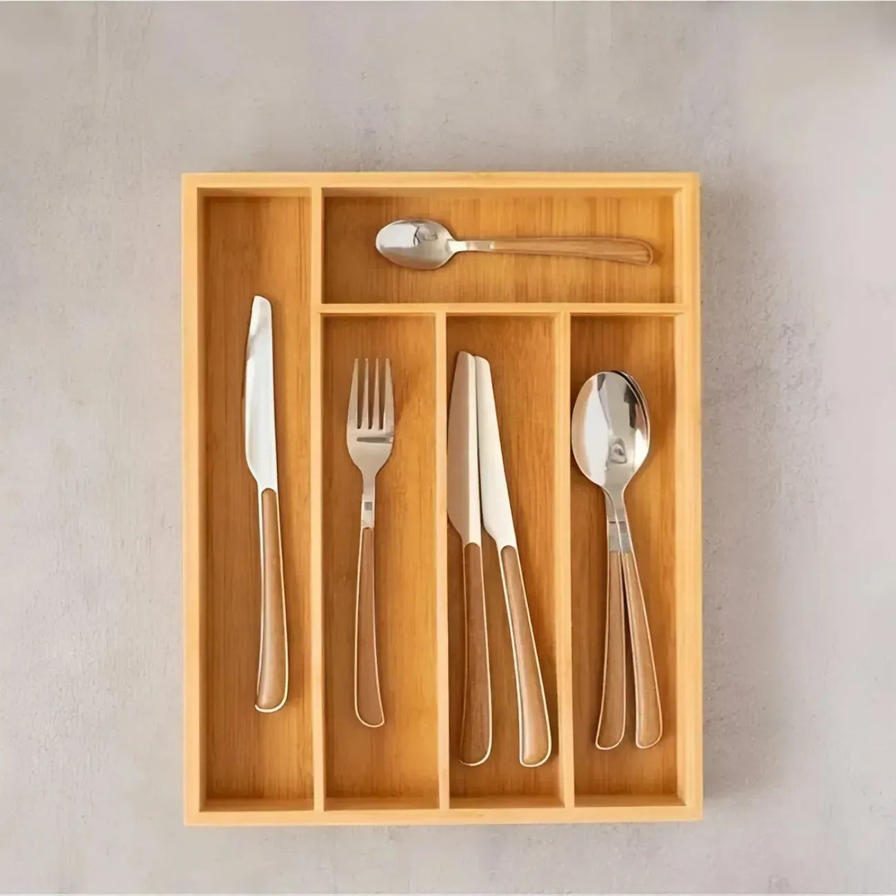 Organizer na Sztućce Bambusowy 36x26 cm (91830001)