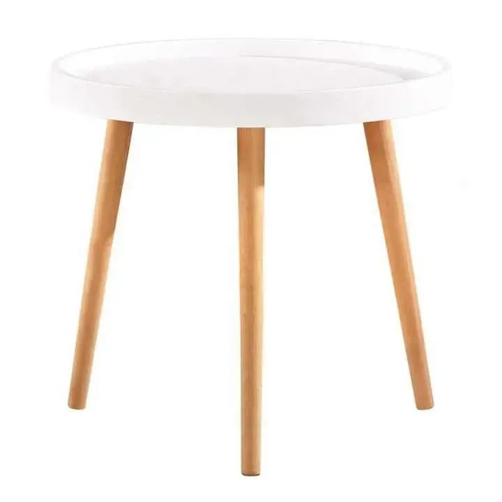 Okrągły stolik kawowy MDF nowoczesny elegancki (91860001)