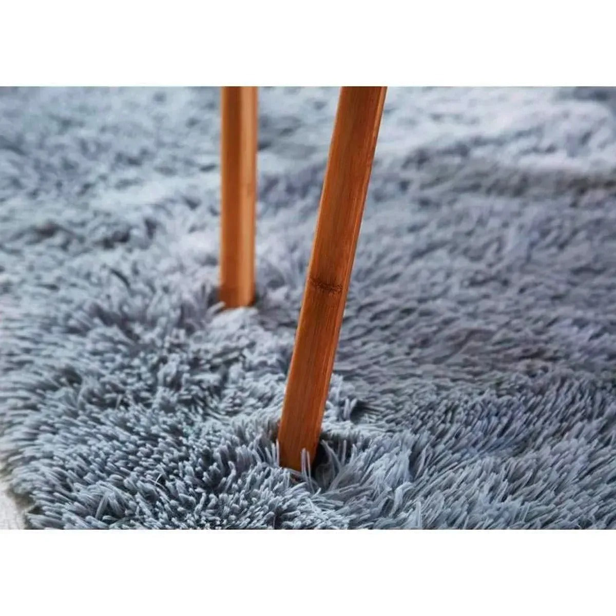 Stolik kawowy bambusowy trójnóg 46x30 cm elegancki (91760001)
