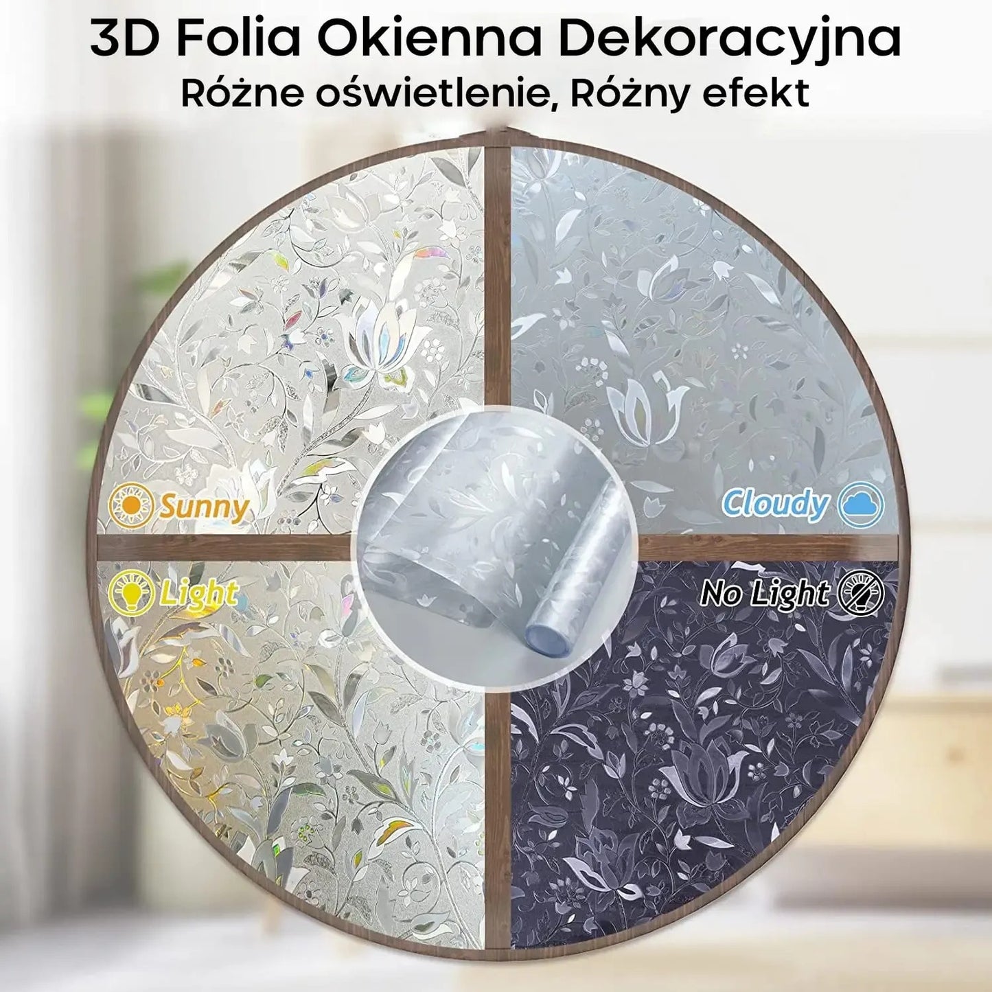 Folia Okienna Witrażowa 2m Romb (60540002)