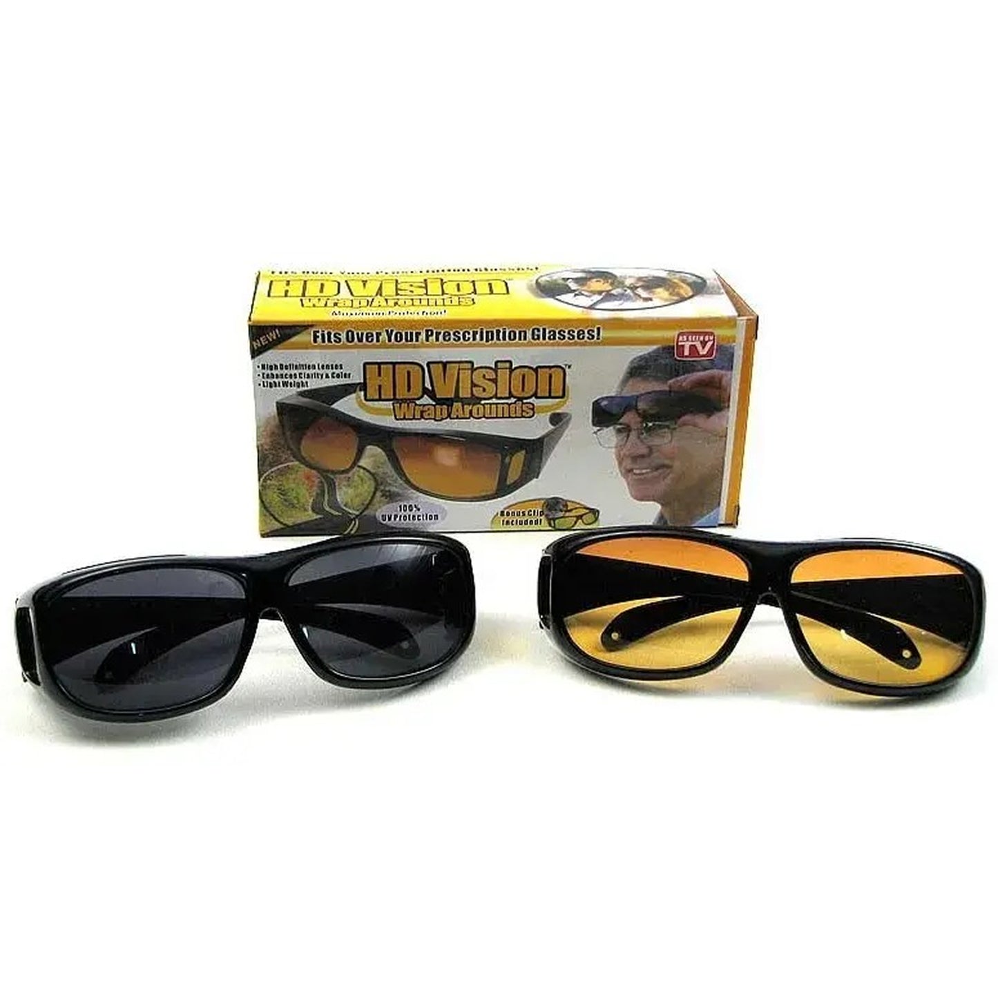 Okulary dla kierowców HD Vision 2 pary Dzień + Noc antyrefleksyjne (85940001)