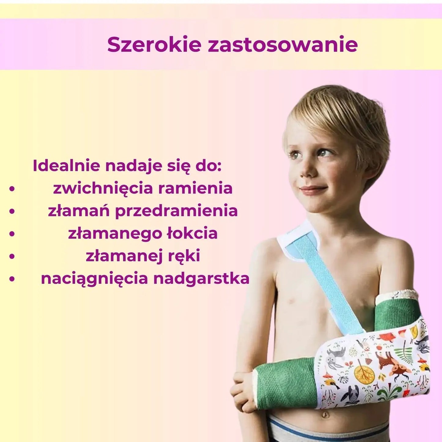 Temblak dziecięcy na łokieć z wzorkiem (89650003)