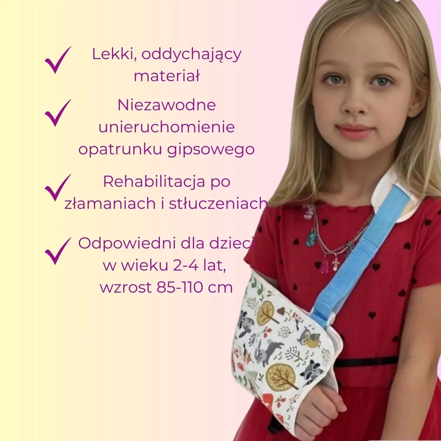 Temblak dziecięcy na łokieć z wzorkiem (89650003)