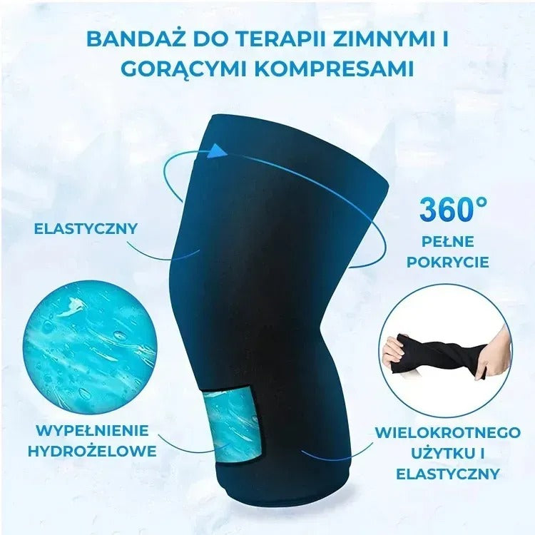 Hydrożelowy kompres chłodząco-grzejący na kolano i łokieć (91770001)