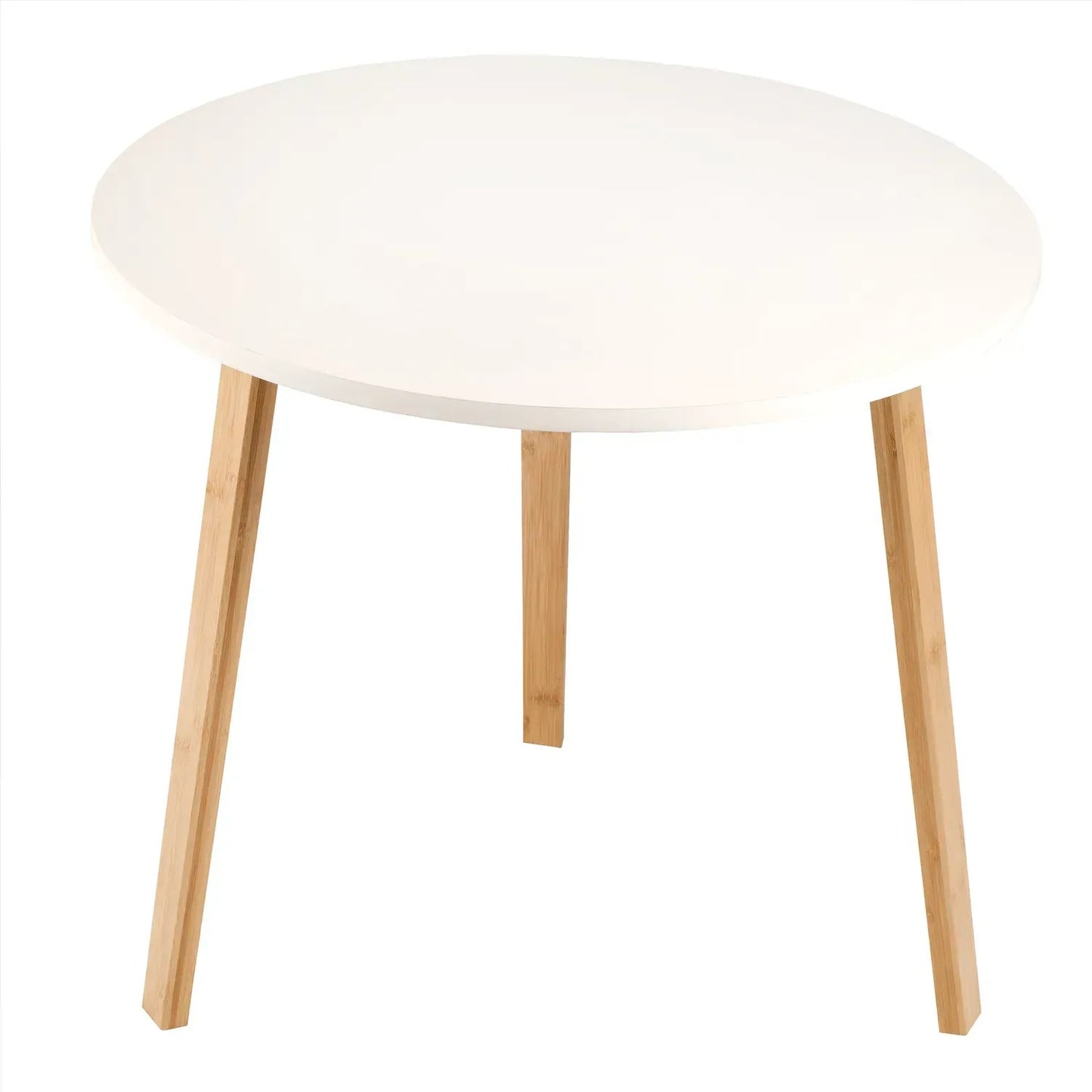Stolik kawowy okrągły 60 cm bambusowy z trójnogą podstawą (91820001)