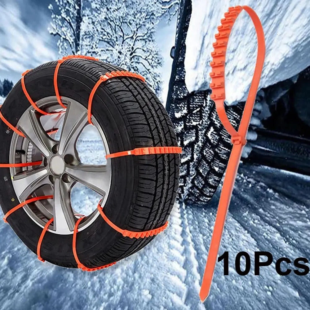 Łańcuchy Śniegowe Plastikowe Uniwersalne 10 szt. (5623)
