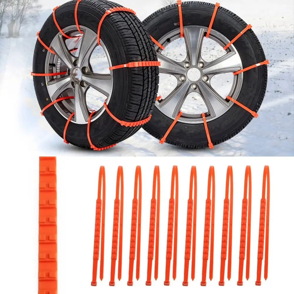 Łańcuchy Śniegowe Plastikowe Uniwersalne 10 szt. (5623)