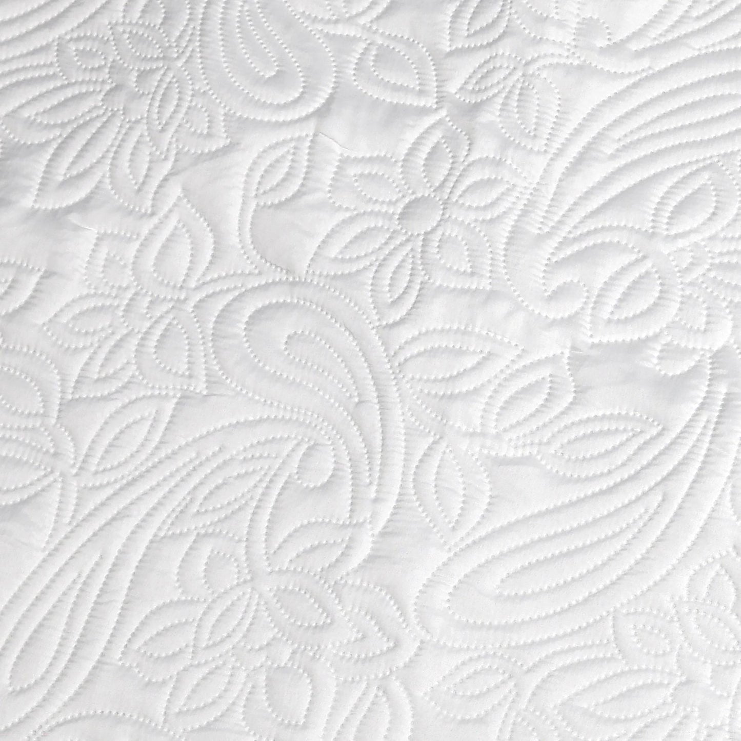 Narzuta Koc Kwiatowy 240x260 cm Mleczna Miękka (75740001)