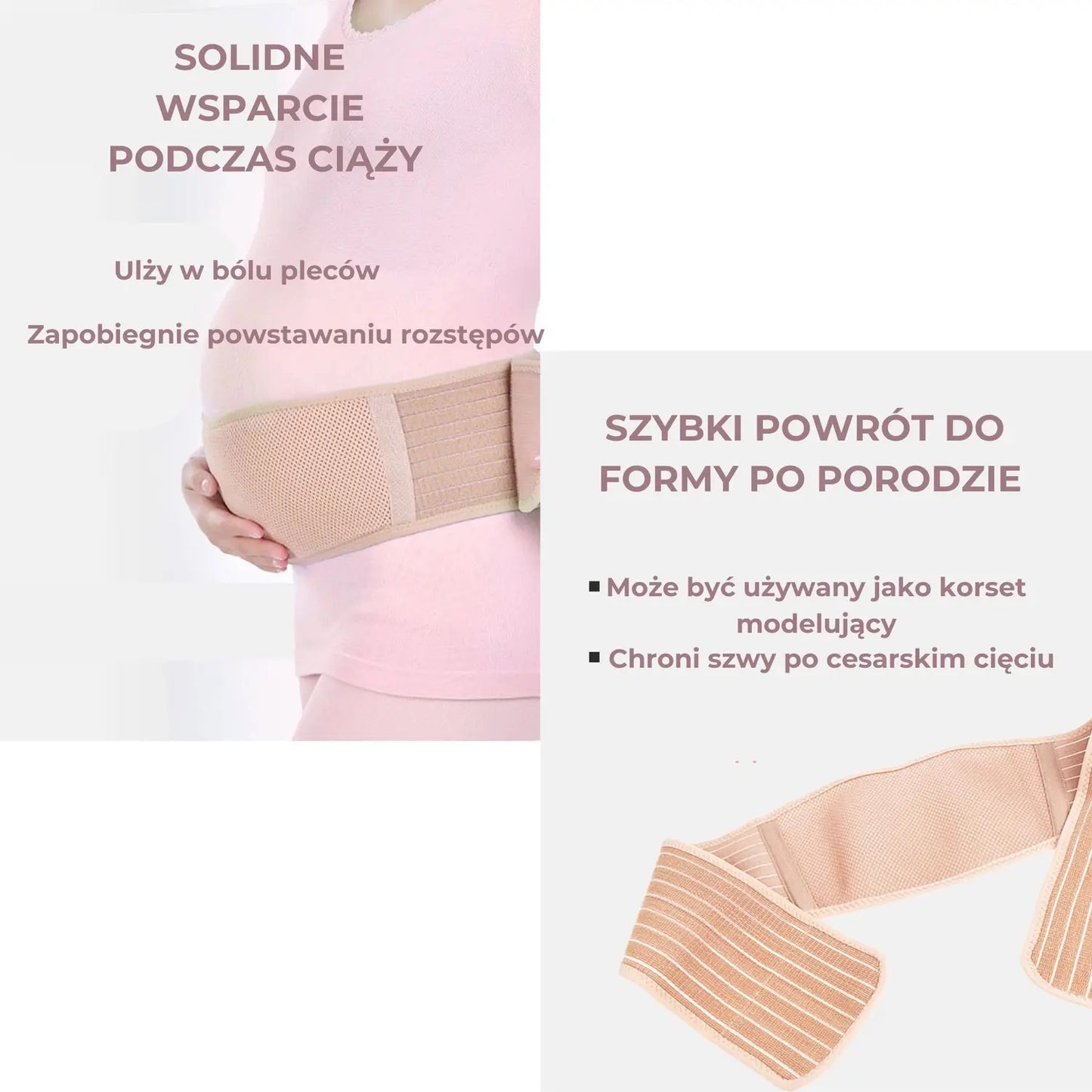 Pas ciążowy anatomiczny wygodny (89610002)