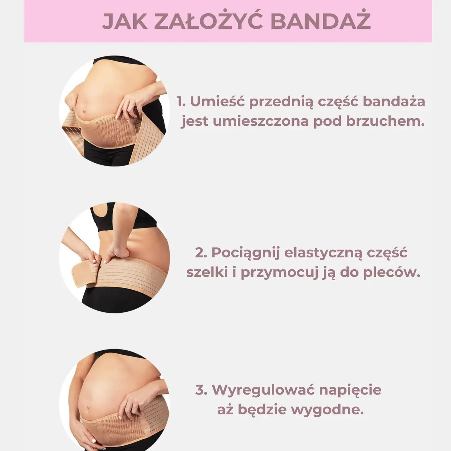 Pas ciążowy anatomiczny wygodny (89610002)