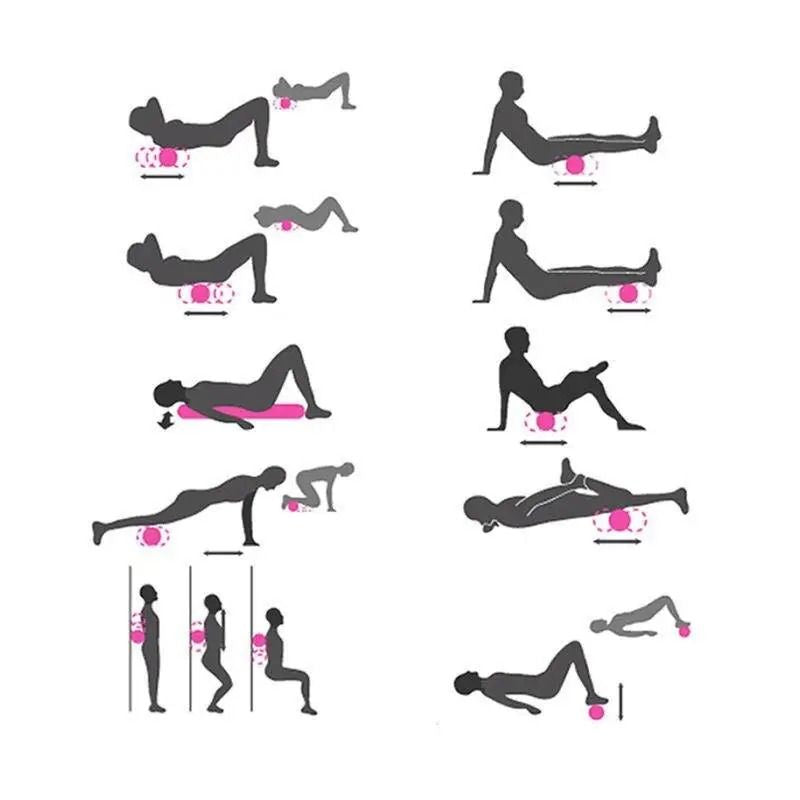 Wałek piankowy do jogi i fitness, zielony (57270001)