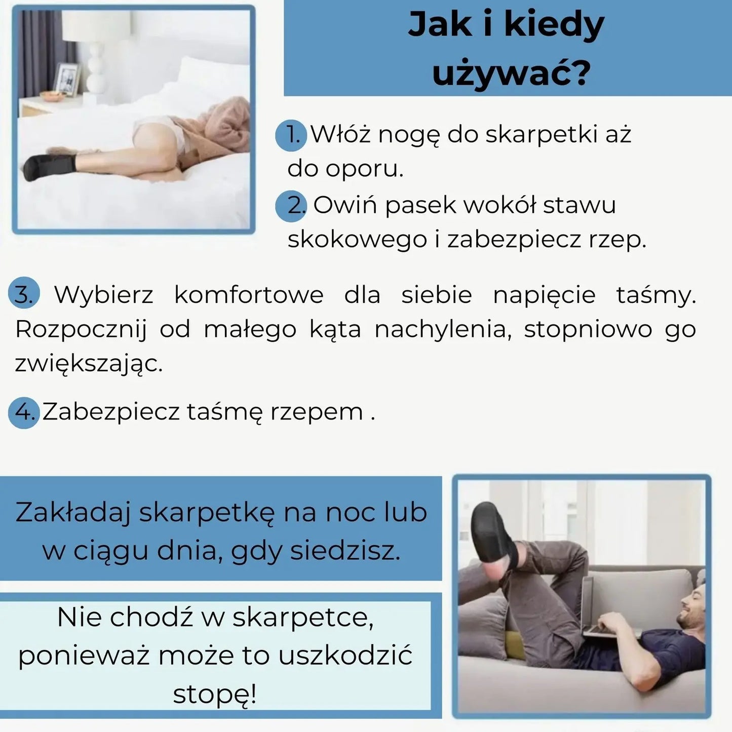 Stabilizator stawu skokowego Stassburg na ostrogę piętową (89370001)
