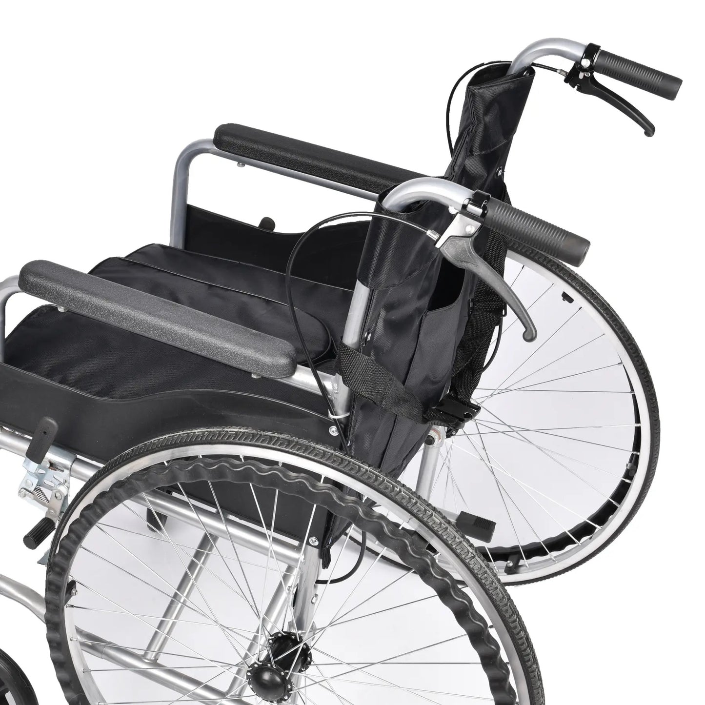Wózek Inwalidzki Stalowy z Toaletą dla Seniorów (8019)