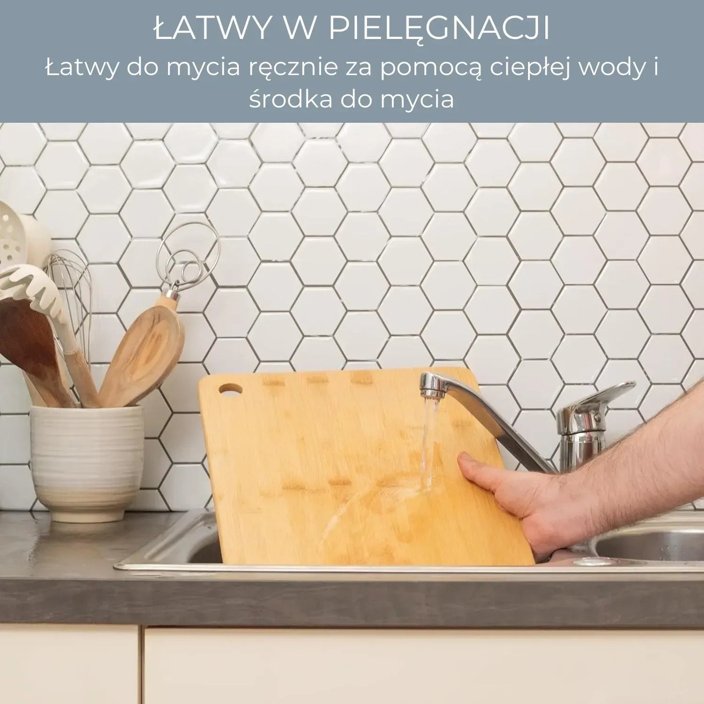 Zestaw 3 ekologicznych desek bambusowych do krojenia (91750001)