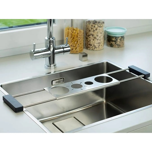 Organizer do zlewu 3w1 - metalowy stojak na zmywak (8641)