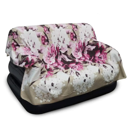 Koc polarowy kwiatowy 180x210 cm (5215)