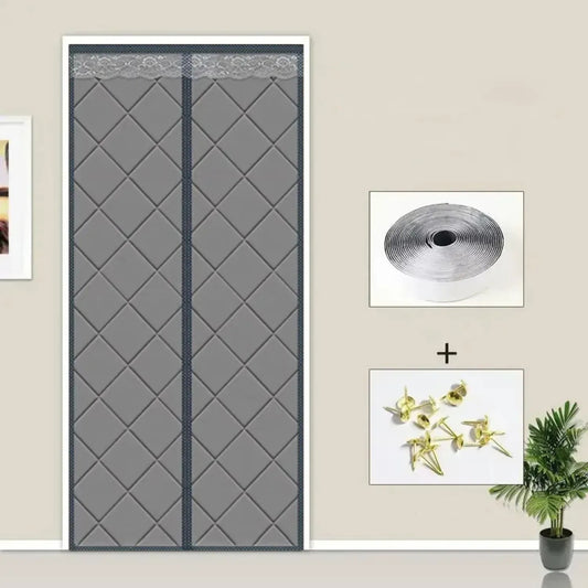 Kurtyna Magnetyczna do Drzwi Termiczna, srebny kolor 210х98 cm (83390002)