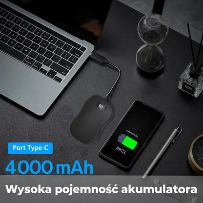 Kieszonkowy ogrzewacz do rąk z powerbankiem 4000 mAh (90790001)
