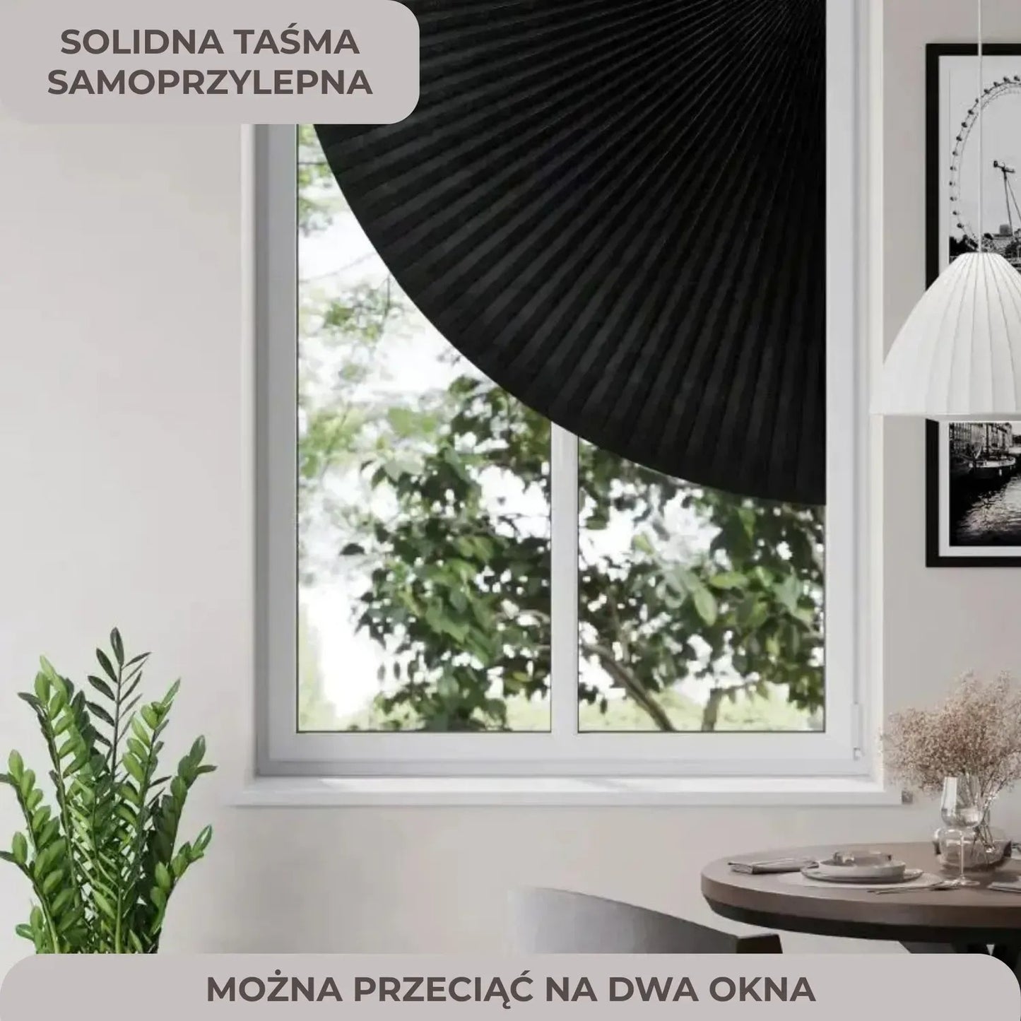 Roleta plisowana zaciemniająca na okna (89870001)