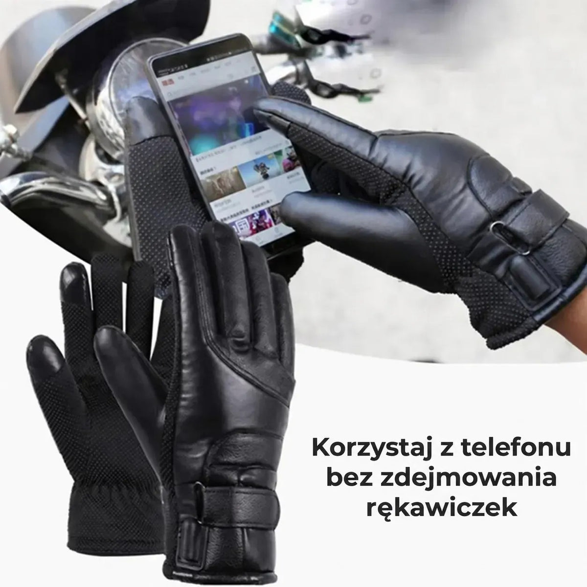 Zimowe rękawiczki z podgrzewaniem USB (91480001)