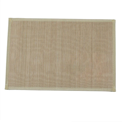 Mata bambusowa 45x30 cm oliwkowa z kwiatami (91640002)
