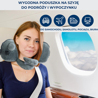 Poduszka Podróżna Nadmuchiwana Wygodna Miękka (89730001)