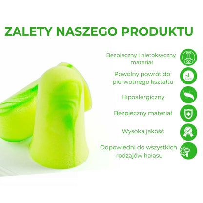 Zatyczki do uszu anatomiczne, uniwersalne, 5 par (89750001)