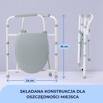 Krzesło toaletowe Airm Health z regulacją wysokości (91890001)