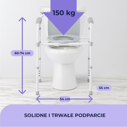 Krzesło toaletowe Airm Health z regulacją wysokości (91890001)