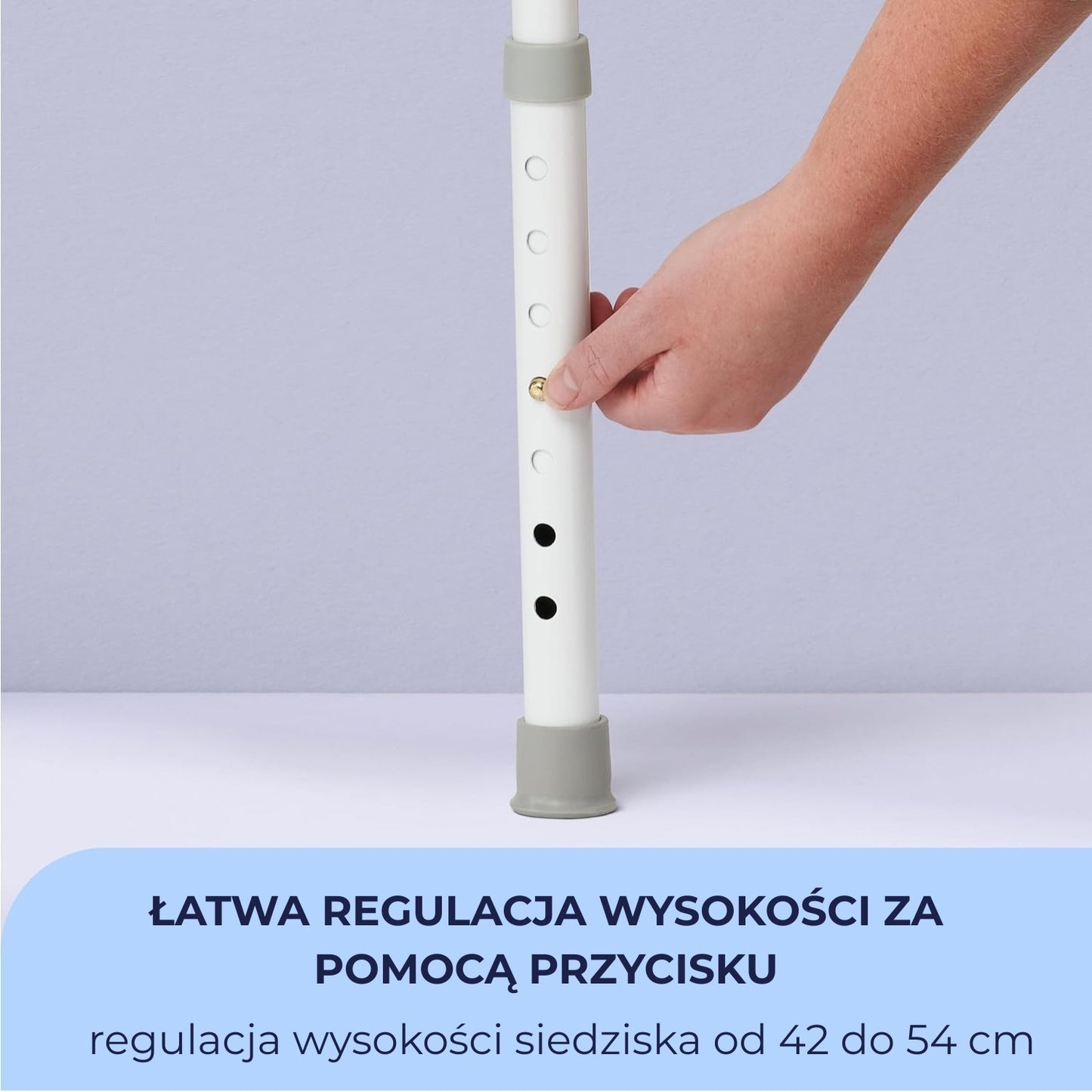 Krzesło toaletowe Airm Health z regulacją wysokości (91890001)