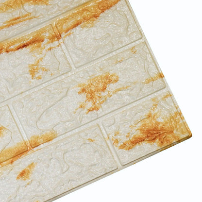Panele 3D samoprzylepne Biało-brązowe (72220002)