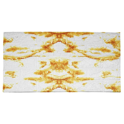 Panele 3D samoprzylepne - 10 szt., Biało-brązowe (71340002)